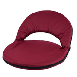 Folding Floor Chair 5x51x53x37 cm- Burgundy