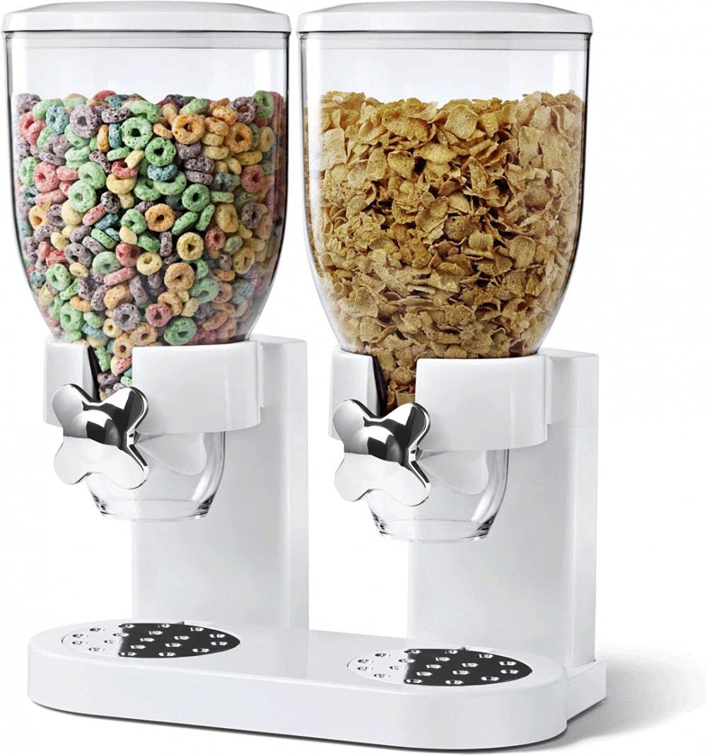 cereal dispenser double - White Color
