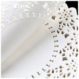 20 Pieces Paper Doilies Round Shape 14Cm-White