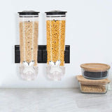 Double Cereal Dispenser - Silver