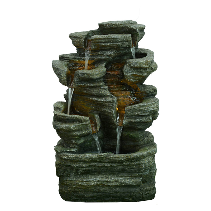 Polyresin Fountain - Green