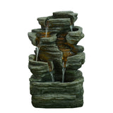 Polyresin Fountain - Green
