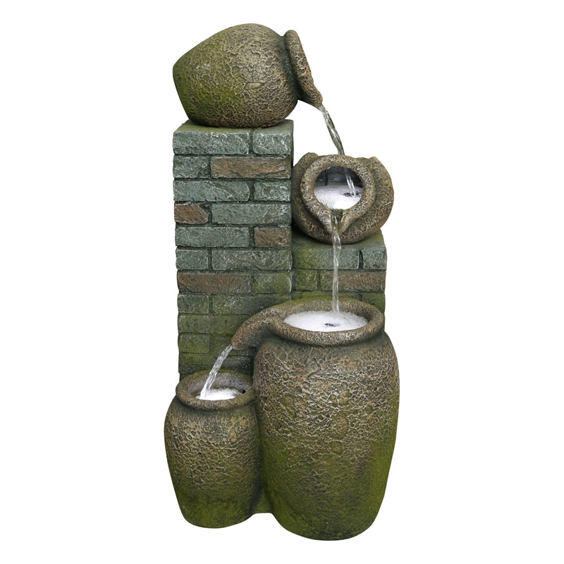 Polyresin Fountain 36X33X83Cm - Multicolor