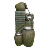 Polyresin Fountain 36X33X83Cm - Multicolor