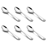 Coffee Spoon 6 PCS Set - Silver