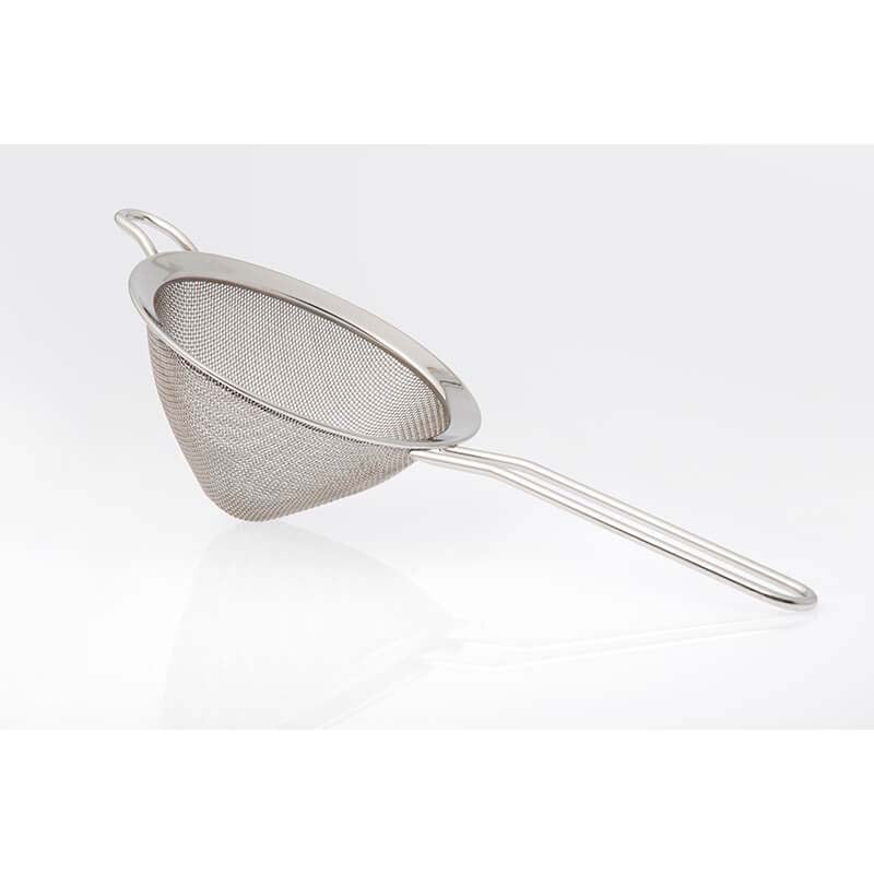 Stainless Steel Conical Strainer With Wire Handle - 14 Cm