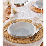 Ammonite Plate , Opal Grey Color