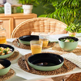 Terracotta Bowl Green 14.5cm