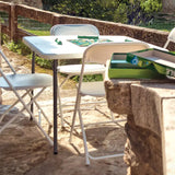 Folding top table - White