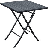 طاولة مربعة قابلة للطي - أسود