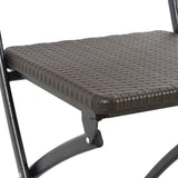 Folding Rattan Chair - Brown
