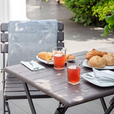 Folding Table With Wooden Design