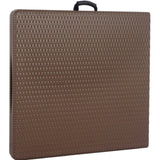 طاولة راتان قابلة للطي - بني