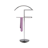 Solid Stainless Steel Coat Hanger Stand - Silver