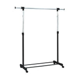 Single Garment Rack 83.5x43x168cm - Silver& Black