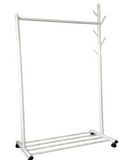 Extendable Single Garment Rack - White