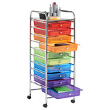 10-tier multicolor Storage trolley