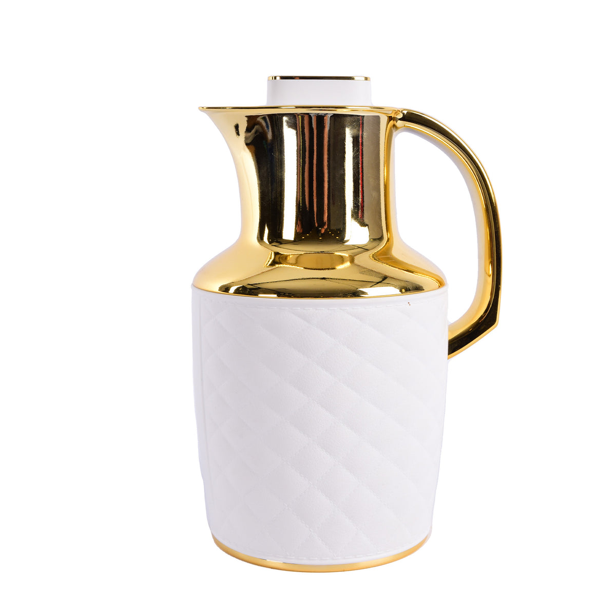 Leather Flask 1 liter - White Color