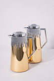MIRAL Flask Set 2 , Gold Color