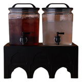 ZW4 Drink Dispenser 4L Set 2 Pcs + Base Black