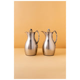 Waba Anwaar Flask Set 2 Pcs 1 L Matt Silver / Marble Handle