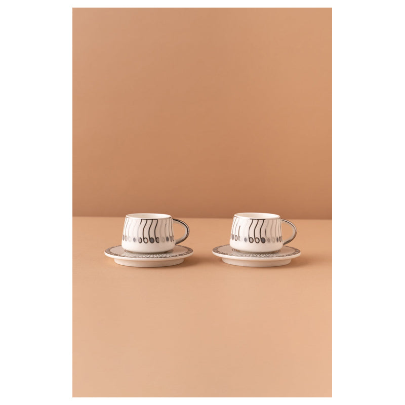 Waba Kl61 Coffee Cups Set 2 Pieces-Grey