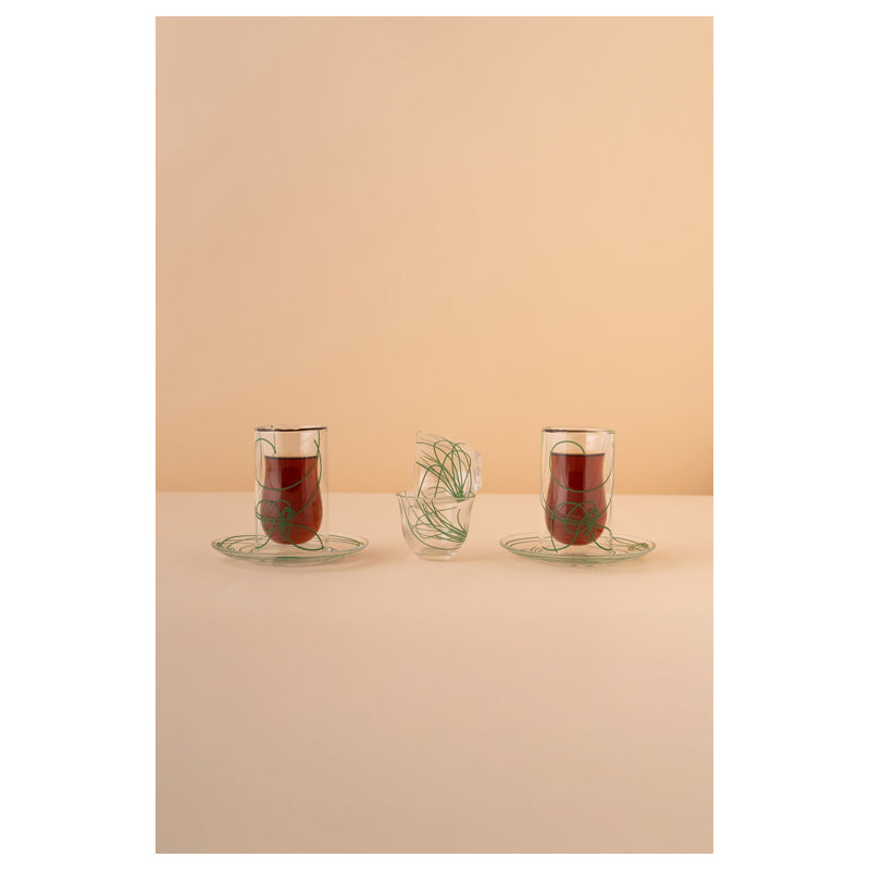 Waba Kl45 Tea & Coffee Double Wall 18 Pieces-Green