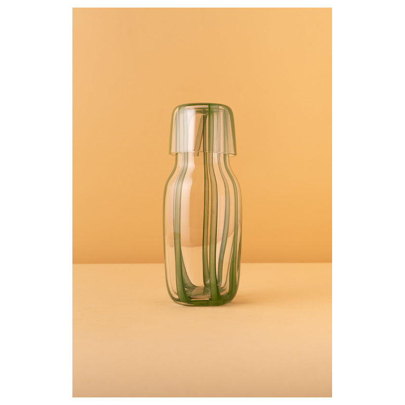 Waba Hl1 Glass Bottle + Cover-Green