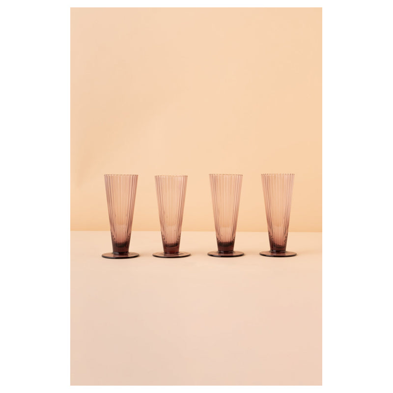 Waba Juice Glass Set 4 Pieces Hl8-Honey