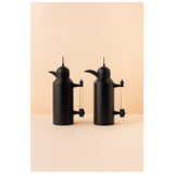 Waba Amjaad Flask Set 2 Pcs 1L-Matt Black / Transparent Handle