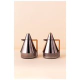 Waba Mais Flask Set 2 Pcs 1L-Black Nickel / Wooden Handle
