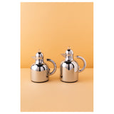 Waba Azoob Flask Set 2 Pcs 0.95/0.6 Ml-Shiny Silver / Transparent
