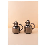 Waba Azoob Flask Set 2 Pcs 0.95/0.6 Ml-Black Nickel / Transparent