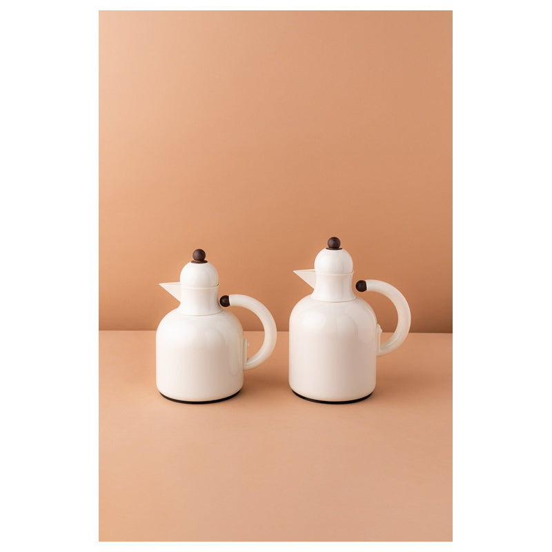 Waba Azoob Flask Set 2 Pcs 0.95/0.6 Ml-White / Wooden