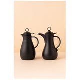 Waba Sanwan Flask Set 2 Pcs 1/0.7 L-Matt Black / Transparent