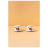 Waba B3 Ceramic Mug 2 Pcs With Base-Light Blue
