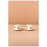 Waba B18 Coffee Cups Set 2 Pcs-Green&White