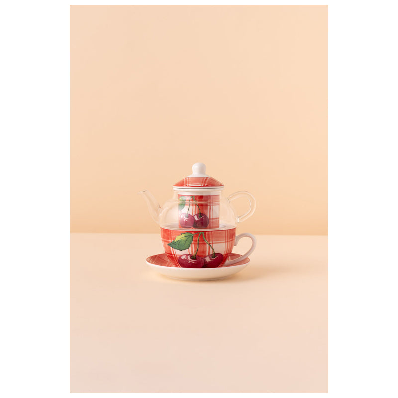 Waba B42 Teapot With Cup-Red