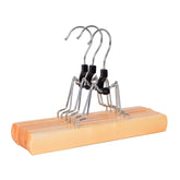 شماعة بنطلون خشبية مع مشابك 3 قطع