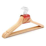 4Pcs Wooden Suit Hanger Set-Beige