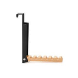 Metal Wood Door Hanger Wht/Blk