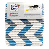 سجادة فوم لالتقاط الاوساخ, ابيض و ازرق الحجم: 101.6 × 63.5 سم