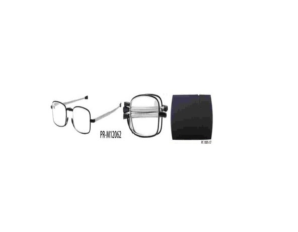 Anti Blue Light Foldable Reading Glasses With Case +1.75-Clear-Black