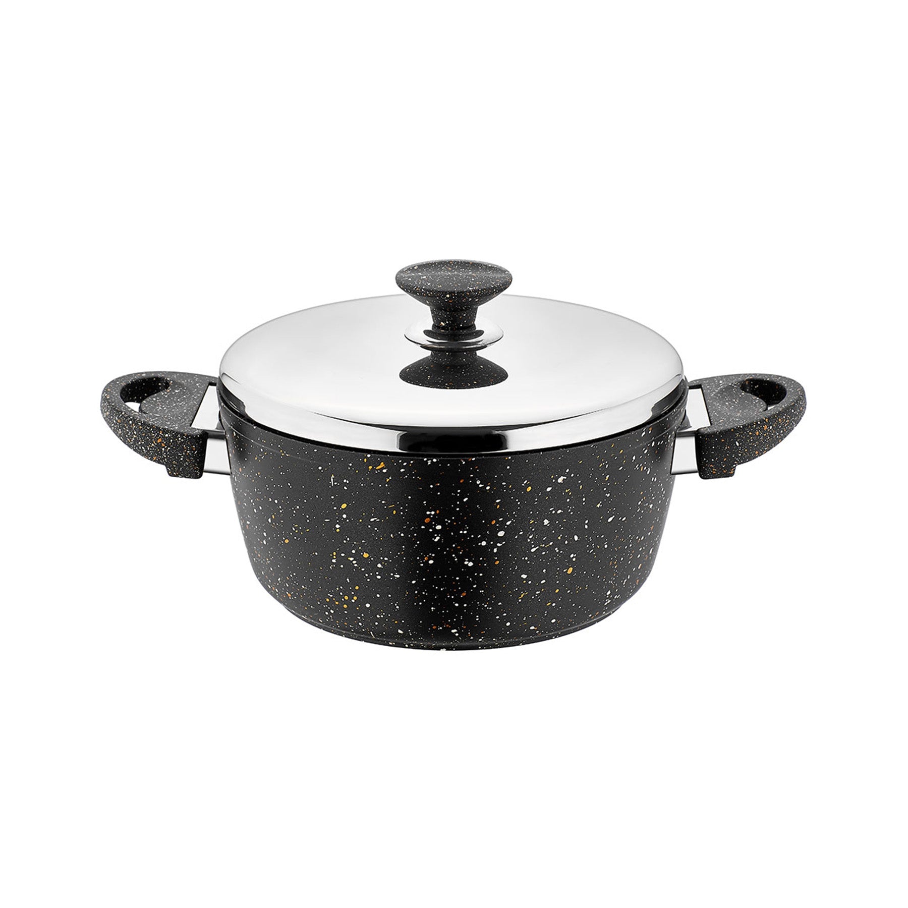 Deep Pot with Lid - Black Color