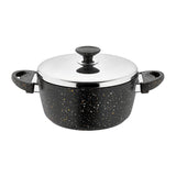 Deep Pot with Lid - Black Color