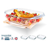 Pyrex Set Of 3 Bowls 0.5/1.00/2.00 Ltr -Clear