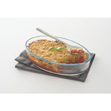 Glass rectangular roasters set