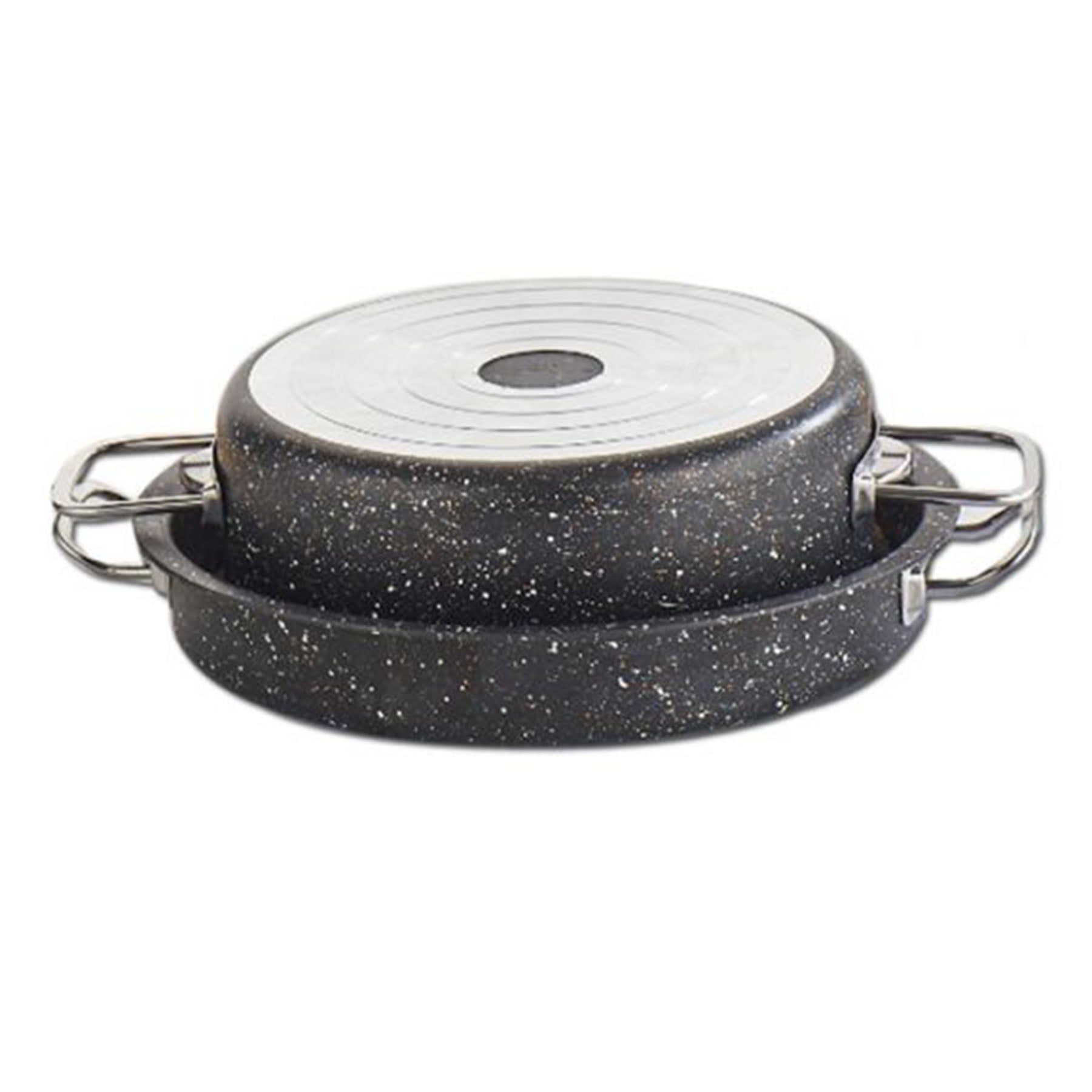 Maqluba Deep Pot with Oven Tray - Black Color