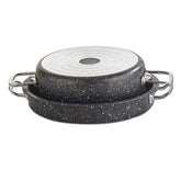 Maqluba Deep Pot with Oven Tray - Black Color
