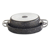 Maqluba Deep Pot with Oven Tray - Black Color